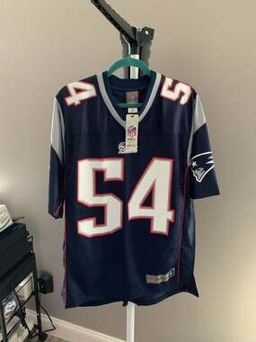 New England Patriots Tedy Bruschi NFL Pro Line Vintage Jersey Size M